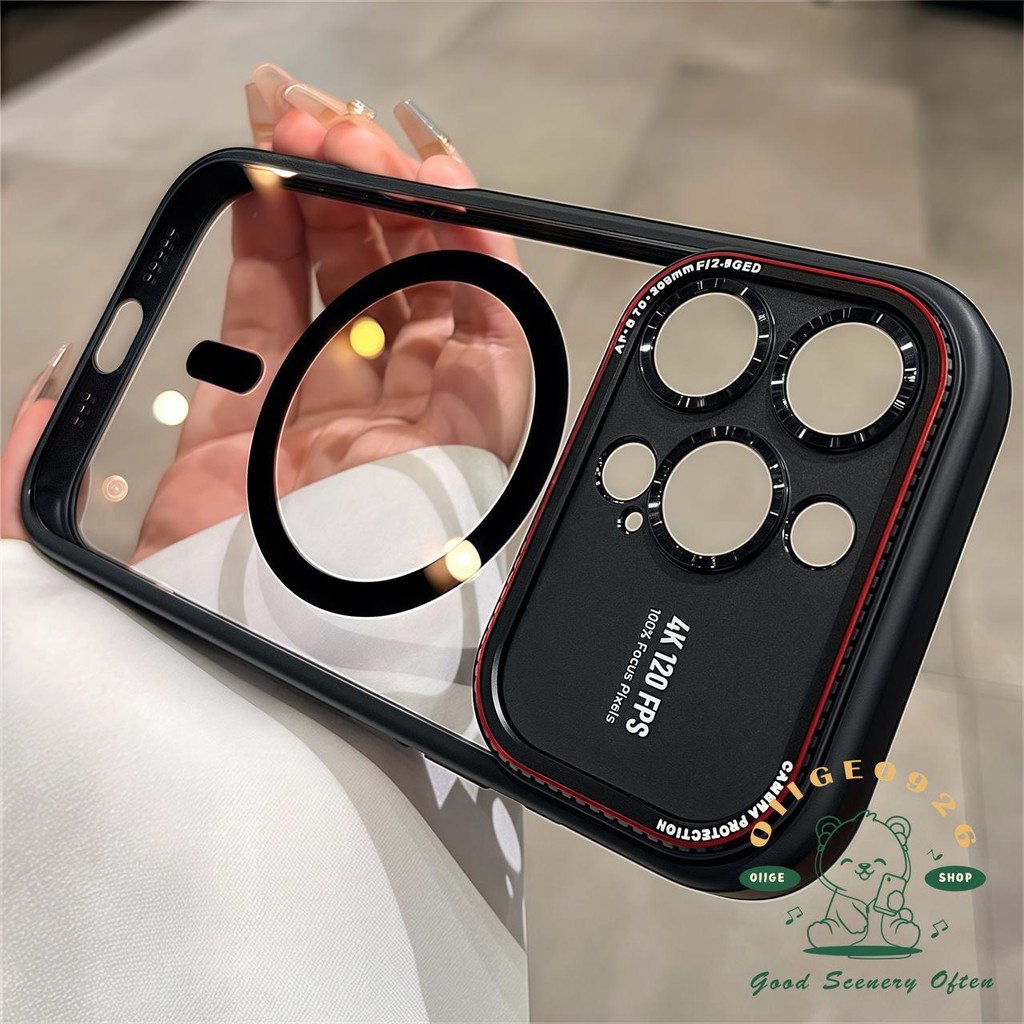 Ốp điện thoại từ tính mờ trong suốt iphone16 Pro Max 15 14 vỏ cho vỏ iPhone vỏ mềm silicon TPU Acrylic chống sốc