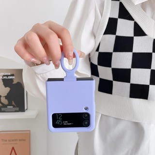 Ốp Lưng Silicon Lỏng Cho Samsung Galaxy Z Flip 3 4 5G Flip4 Flip3 Flip2 Flip1 Có Thể Gập Lại Bảo Vệ Toàn Diện Thời Trang Bao Da