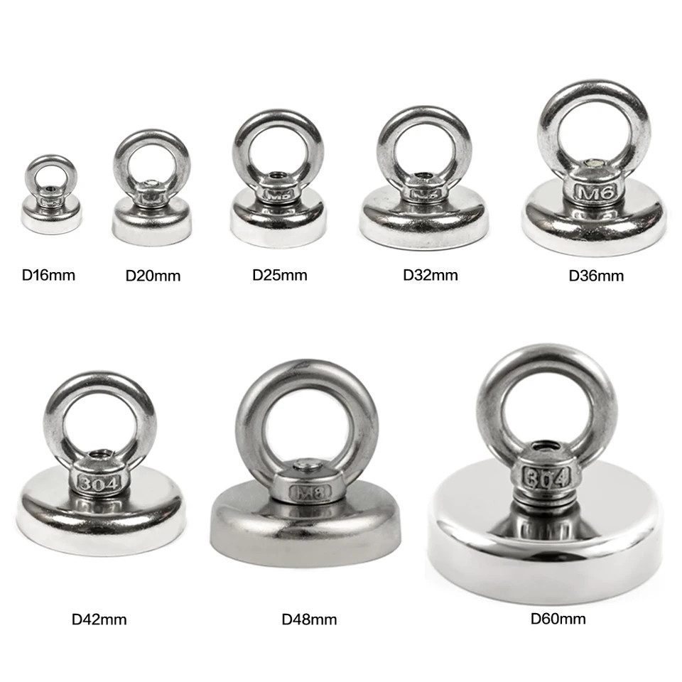 Nam châm cứu hộ dưới nước siêu mạnh – Hút đồ thất lạc, lực hút 5kg/10kg/15kg tùy chọn