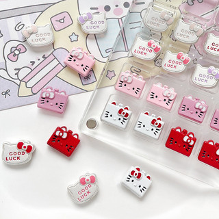 Hoạt Hình Hợp Kim Kitty Mèo Hạt Miếng Đệm Hạt diy Handmade Vòng Tay Vòng Cổ Bông Tai Đính Hạt Điện Thoại Di Động Dây Xích Phụ Kiện Chất Liệu