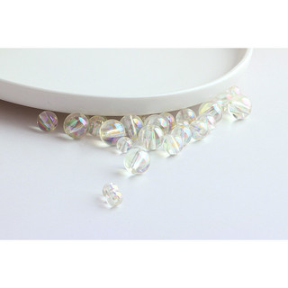 Phụ Kiện Trang Sức DIY Handmade Hạt Acrylic Tròn Hình Nàng Tiên Cá - Bông Tai Cute