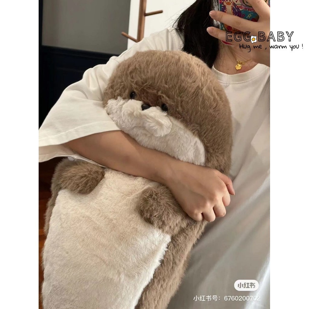 Lớn Lười Otter Sang Trọng Búp Bê Mềm Cói Gấu Bông Sang Trọng Đồ Chơi Nhồi Bông Biển Sư Tử Động Vật Ngủ Ôm Gối Trẻ Em Bé Trai Bé Gái Quà Tặng Sinh Nhật