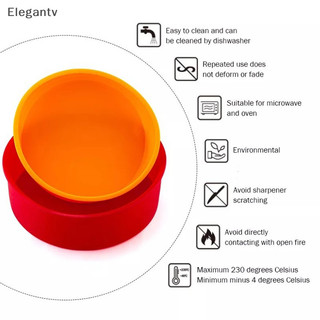 Egn 4 / 6 / 8 / 10 Inch Khuôn Bánh Silicon Tròn Không Socola Khuôn Dụng Cụ Nướng Bánh N