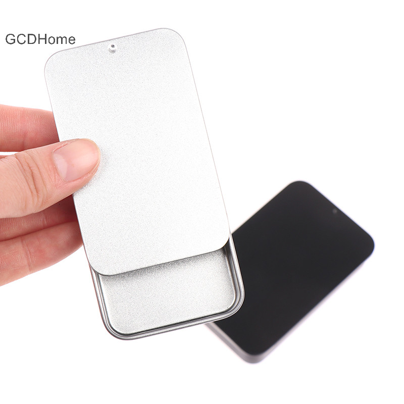Gcdhome 80 * 50 * 15mm Hộp Sắt Nắp Trượt Hộp Bảo Quản Di Động Hộp Thiếc Hộp Đựng HOT