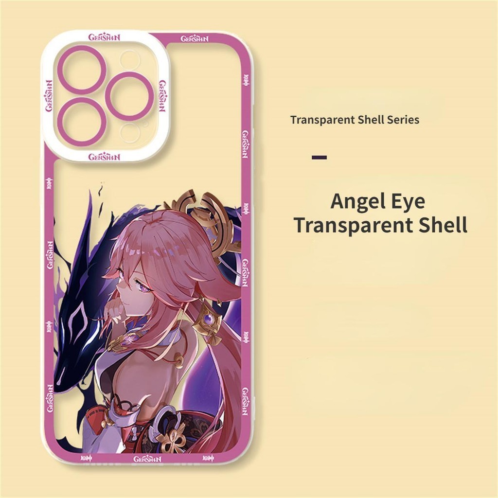 Ốp Lưng Cho Redmi Note 13 Pro 4G 5G A3 A1 A2 Plus Redmi 13 8 9 K40 POCO F3 Vỏ Genshin Impact Game Silicone Anime Hoạt Hình Chống Sốc Trong Suốt TPU Mềm Mại