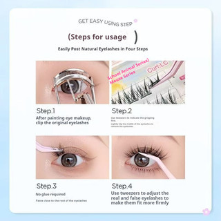 Mr.wish Animal 2.0 Lông mi giả intense ❈ ❈ 🍒 ❈ 2.0 ❈ ❈ ❈ Chuột đẹp Chim Chirp Cáo Keo trắng Phong cách người mới biết lười biếng Công cụ trang điểm mắt ba bước