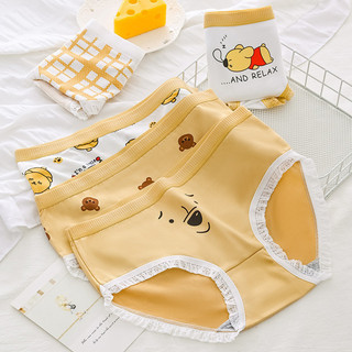Quần lót thoáng khí hình gấu hoạt hình dành cho nữ Quần lót sinh viên nữ dễ thương Nhật Bản