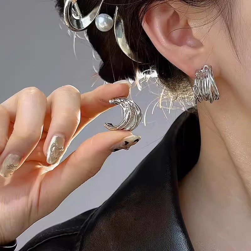 Bông tai nữ bạc thời trang Bông tai ngọc trai cao cấp phù hợp