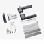 Khóa Tay Nắm Cửa DELMER, Bộ Khóa Tắt Tiếng Cửa Nội Thất Hợp Kim Kẽm Cao Cấp, Từ Tính Thanh Lịch Im Lặng Tinh Tế Tay Cầm Phòng Ngủ Núm Phần Cứng Cửa