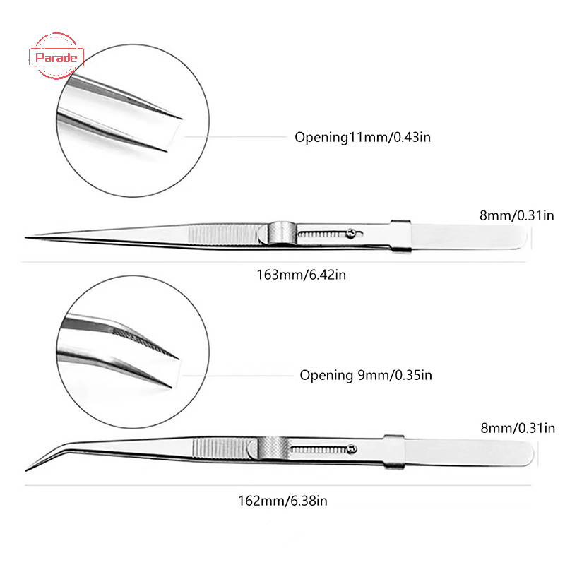 Nhíp bằng thép không gỉ diễu hành Trang sức Khóa cố định cho DIY Gem VN