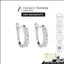 Khuyên Tai Đá Moissanite 2MM Bạc 925 Xi Bạch Kim Tròn Đá Nam Nữ HANADA 1716