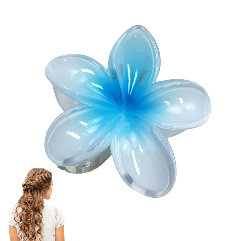 Nhẹ nhàng Frangipani Móng Vuốt Tóc Hàm Kẹp Phong Cách Đơn Giản Ổn Định Kẹp Móng Vuốt