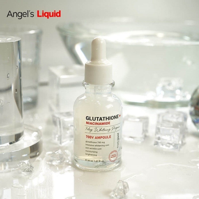Tinh Chất Angel's Liquid Glutathione + Niacinamide 7 Days Whitening Program 700 V Ampoule Giảm Nám Truyền Trắng 30ml