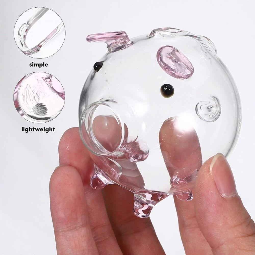 FUHUIOT Piggy Money Bank, Hộp tiết kiệm tiền xu nhẹ hoạt hình, Hộp đựng đậu vàng có thể nhìn thấy đa năng thủ công dễ thương Trang trí nội thất