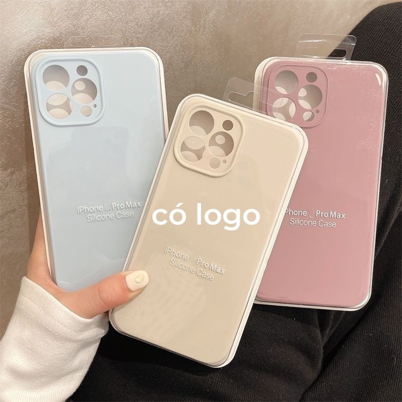 (Mới) Ốp Silicon Lỏng Cao Cấp Cho iPhone 17 16 15 14 13 11 12 Pro Max Mềm Bảo Vệ Camera
