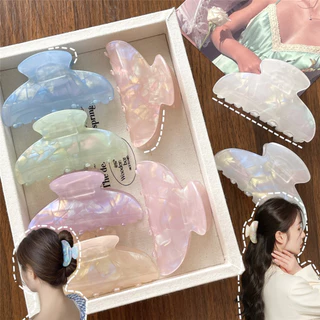 Pháp Ngọt Ngào Thời Trang Acetate Kẹp Tóc Mùa Hè Mới Cá Tính Chảo Tóc Cá Mập Kẹp Tóc Phụ Kiện