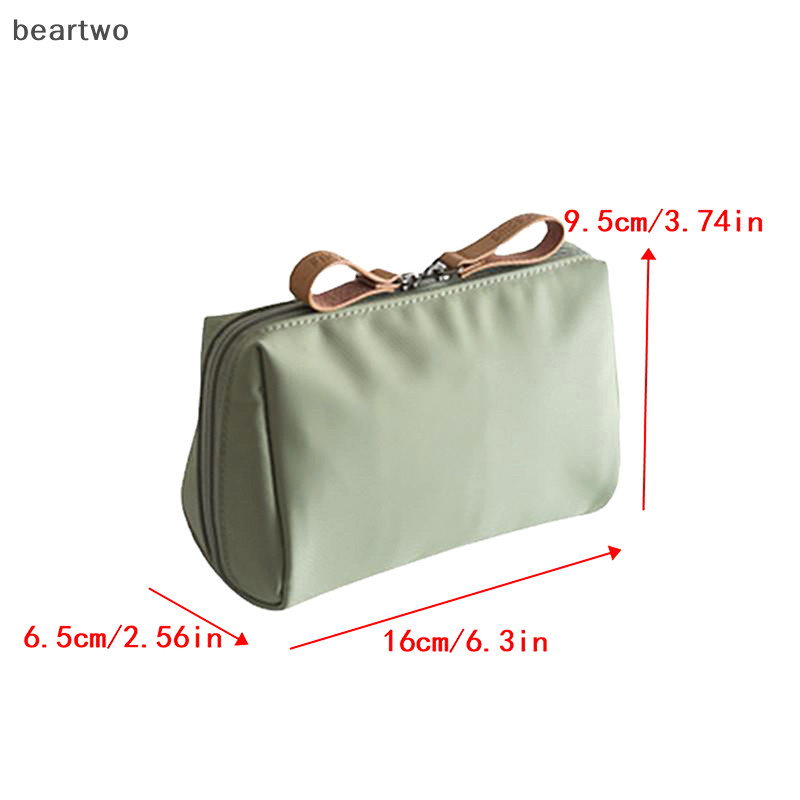 < Beartwo > Túi đựng đồ trang điểm dung tích lớn chống thấm nước Túi đựng đồ du lịch nhiều màu Túi đựng mỹ phẩm phân vùng Túi xách Túi môi đẹp