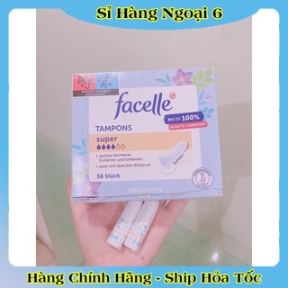 (Tách lẻ có Che Tên) Tampon Jessa / Facelle nội địa Đức đủ size của Đức - Băng vệ sinh dạng nút -Date mới nhất Đủ Bill