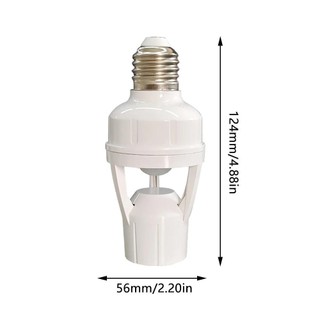 360 Độ PIR Cảm Biến Chuyển Động Cảm Ứng Con Người LED Đèn Ngủ Ổ Cắm Đế E27 AC 85V-265V Thời Gian Trễ Có Thể Điều Chỉnh Công Tắc
