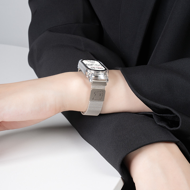Dây đeo bằng thép không gỉ cho Xiaomi Mi Band 11 10 9 8 7 6 5 4 3 Đồng hồ thông minh Milanese Wirst Loop Vòng tay từ tính Miband 8 7 9 10 11 Phụ kiện dây đeo cổ tay