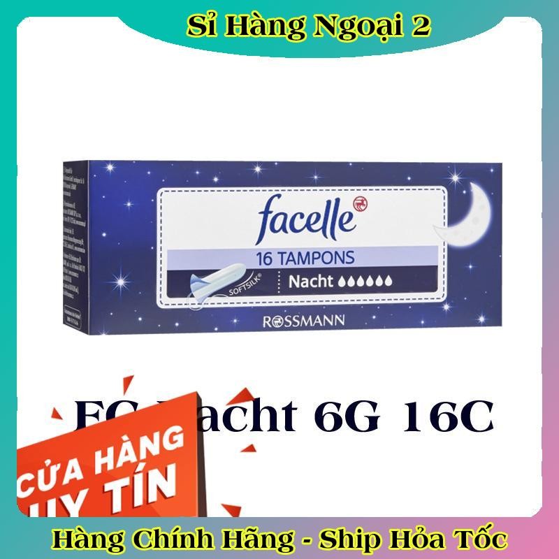 Tampon - Băng vệ sinh Tampon Facelle đầy đủ size chuẩn Đức -Date mới Đủ Bill