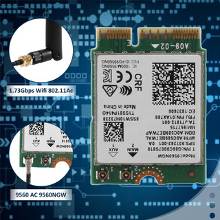 Băng tần kép không dây cho 9560 AC 9560NGW 1.73Gbps Wifi 802.11Ac Bluetooth 5.0 Thẻ Wlan với MHF4 UF.L Ăng-ten 10