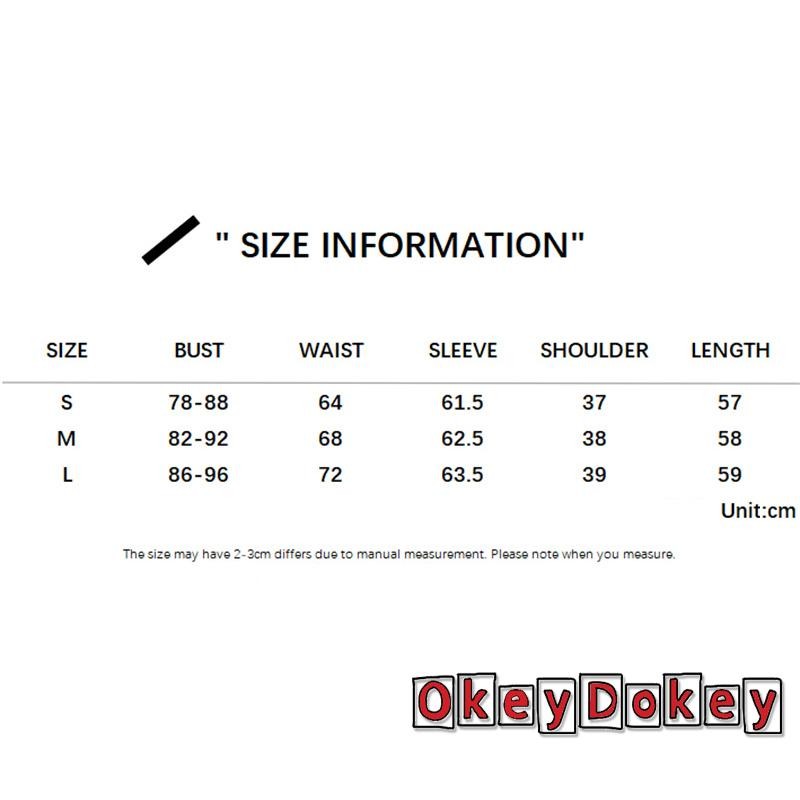 Okdk-áo giảm béo cổ sọc dài tay dành cho nữ