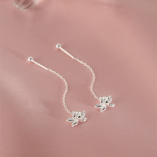 Dây Tai Sen Mạ Bạc 925 Nữ 2024 Thiết Kế Mới Phong Cách Trung Hoa Mới Phong Cách Trung Hoa Thời Trang Bông Tai Sen Sang Trọng