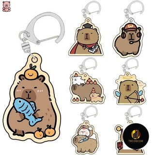 Móc Khóa Capybara Sáng Tạo Hoạt Hình Vui Nhộn Dễ Thương Kapibala - Xưởng Én decor