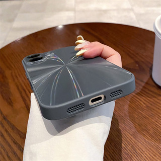 Sang Trọng Nhiều Màu Sắc Laser CD Họa Tiết Aurora Ốp Lưng Cho iPhone 16 15 14 13 12 11 Pro Max Chống Sốc Ốp Lưng Bảo Vệ Camera Bìa Cứng