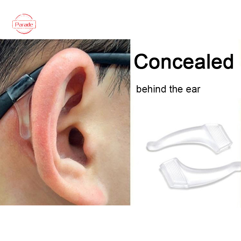 Diễu Hành 1 Cặp Kính Chống Trơn Trượt Móc Tai Đầu Kính Mắt Cầm Đền Silicon Chống Trượt Giá Đỡ Kính Khung Chân Tay Phụ Kiện VN