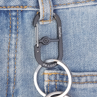 [3-5 ngày đến] Kẹp khóa Carabiner bằng nhôm ngoài trời để đi bộ đường dài / leo núi, Phụ kiện bánh răng đa năng bền nhẹ có khóa an toàn (5cm)