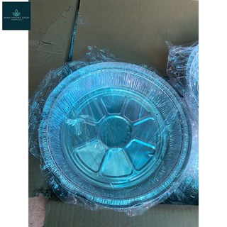 Bộ 10 bát bạc 22cm và khay bạc dành cho nồi chiên không dầu cao cấp.