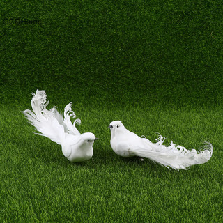 Gcdhome White Bird Bọt nhân tạo Doves Handmade Bird Trang trí Chim HOT