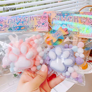 Bighsm Handmade Flocking Paw Giảm Căng Thẳng Mochi Phục Hồi Chậm Đồ Chơi Mới Tiệc Sinh Nhật Quà Tặng Martijn