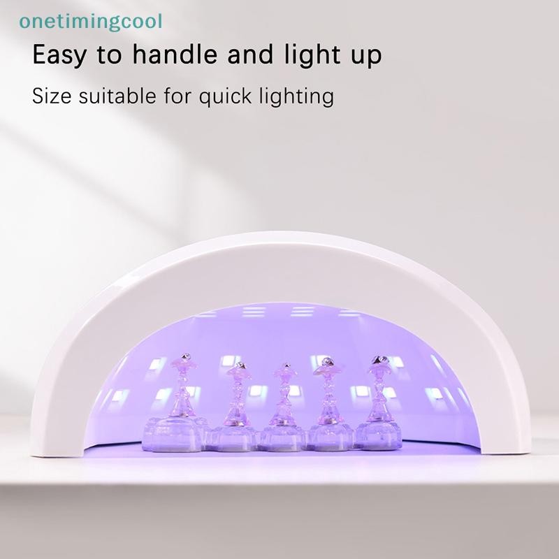 Kệ trưng bày móng tay nhựa cực quang, giá đỡ từ tính, dụng cụ tổ chức làm móng tay
