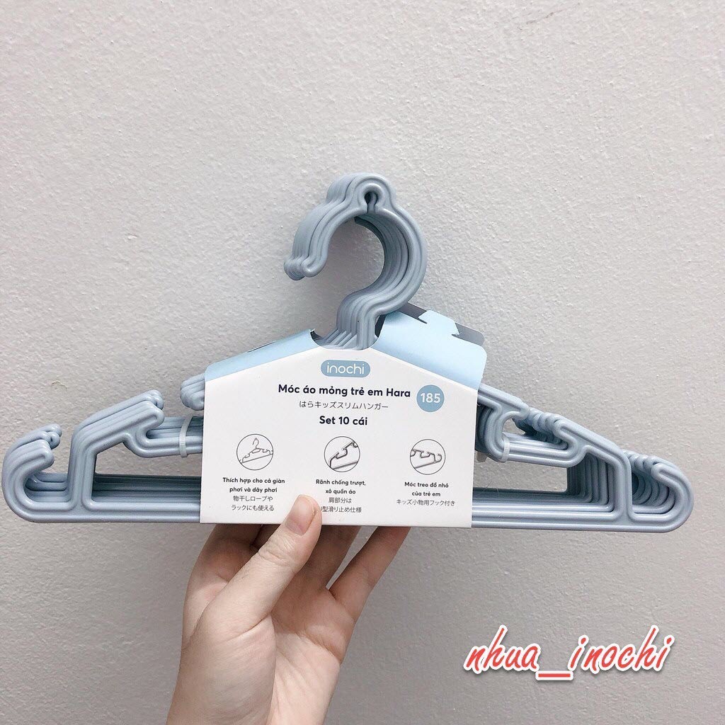Móc treo quần áo đa năng, mắc quần áo đa năng Hokori nhựa Việt Nhật tiện dụng cho bé Babee