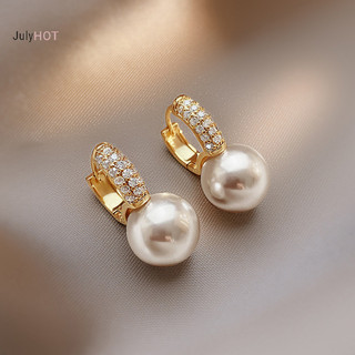 Julyhot Xu Hướng Thời Trang Thanh Lịch Và Tinh Tế Ngọc Trai Kim Cương Giả Bông Tai Dành Cho Nữ Trang Sức Tiệc Cưới Quà Tặng Cao Cấp Massivedeals
