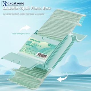 Okcatzone 52 Cái / hộp Hộp Bảo Quản Hai Lớp Hộp Kín Nha Khoa Chỉ Dùng Một Lần Dây Đôi Căng Thẳng Cao Nha Khoa Floloss Stick Dụng Cụ Làm Sạch Răng X2Y9