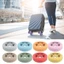 CHEESELY 8 Chiếc Vali Bảo Vệ Bánh Xe, Chống Trơn Trượt Giảm Tiếng Ồn Hành Lý Bánh Xe Bảo Vệ, Giảm Mài Mòn Bánh Xe Hấp Thụ Sốc Hộp Xe Đẩy Silicon Bánh Bao