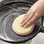 3 Cái miếng rửa chén HÌNH TRÒN 2 MẶT nhám và xốp rửa chén xoong nồi nhanh chống-GIOVA