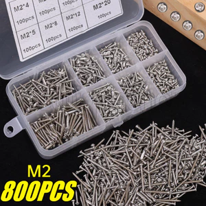10-800 Ốc vít tự khai thác bằng thép Carbon - Chốt sửa chữa nội thất - Móng tay tự khoan - Phụ kiện phần cứng - Độ cứng mạnh, bền, chống gỉ