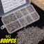 10-800 Ốc vít tự khai thác bằng thép Carbon - Chốt sửa chữa nội thất - Móng tay tự khoan - Phụ kiện phần cứng - Độ cứng mạnh, bền, chống gỉ