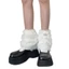 Woke Nữ Lông Thú Sang Trọng Chân Ấm Áp Cho Đảng Mùa Đông Chữ Cái Nhãn Boot Còng Gaiters