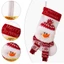 Tất trang trí Giáng sinh GIÁ RẺ, Tất Giáng sinh màu đỏ Tất dệt kim, Ông già Noel dễ thương Người tuyết Nai sừng tấm Túi quà tặng trẻ em Trang trí nhà cửa Phụ kiện treo