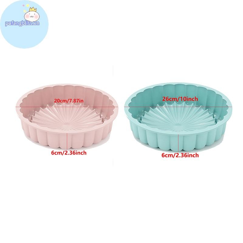 Pufangbliss 1 Khuôn Bánh Tròn Chảo Bánh Không Khuôn Bánh Khuôn Nướng Bánh Chảo Cho Đám Cưới Sinh Nhật Tự Làm Dụng Cụ Làm Bánh VN