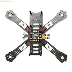 Fol Matek Mini Power Hub PDB XT60 Bảng phân phối điện PDB-XT60 với BEC 5V 12V cho FPV Drone Quadcopter QAV210 QAV-