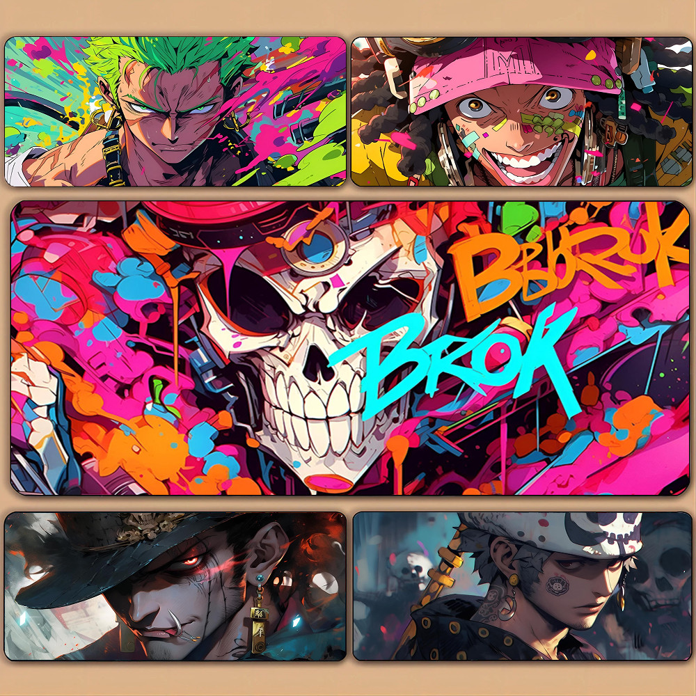 Nhiều Màu Sắc One Piece Mousepad Để Bàn Phụ Kiện Chơi Game Prime Gaming XXL Bàn Phím Miếng Lót Khâu Miếng Lót