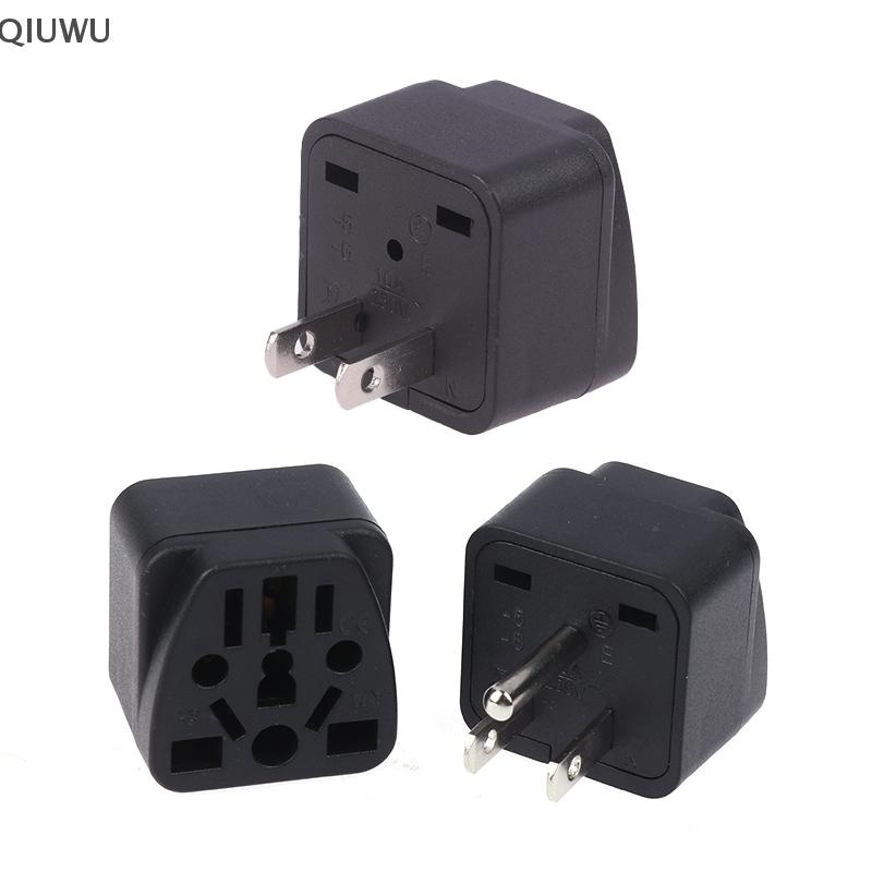 Qiuwu Bộ sạc du lịch đa năng mới của Mỹ Bộ chuyển đổi Nhật Bản Bộ chuyển đổi Đức Nga AU UK Kr EU sang US AC Ổ cắm điện Mỹ.