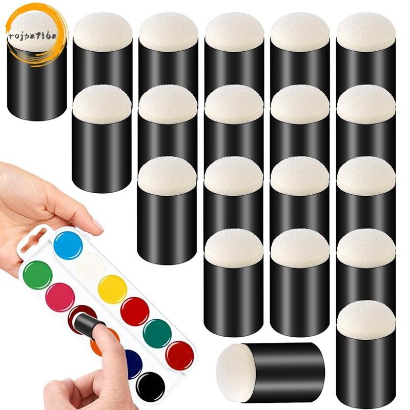 20 Chiếc Ngón Tay Xốp Daubers, Ngón Tay Tranh Bọt Biển Thủ Công Vẽ Bọt Biển Dauber Bộ Ngón Tay Daubers Bền Dễ Dàng Lắp Đặt Dễ Dàng Sử Dụng